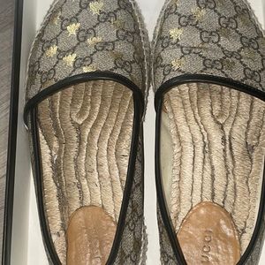 Gucci pilar GG Supreme Canvas Espadrille flats
